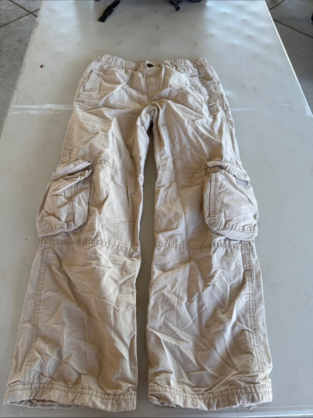 Gymboree Light Beige Cargo Pants with Side Pockets